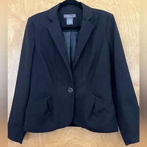 George Me Black Pin Stripe Blazer 6